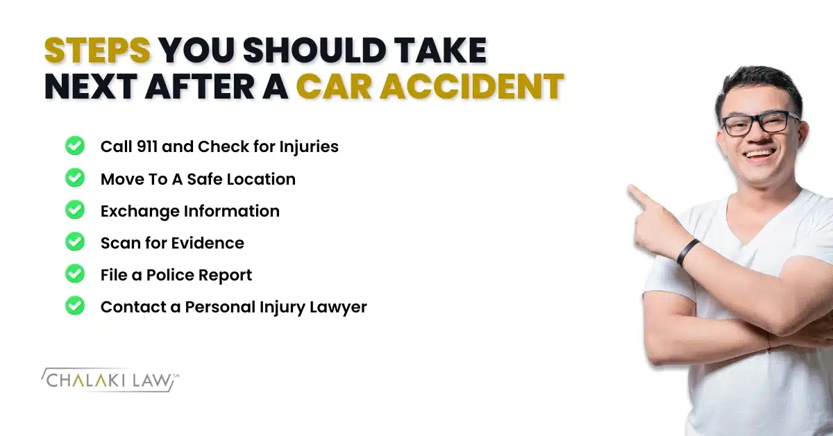 STEPS YOU SHOULD TAKE NEXT AFTER A CAR ACCIDENT